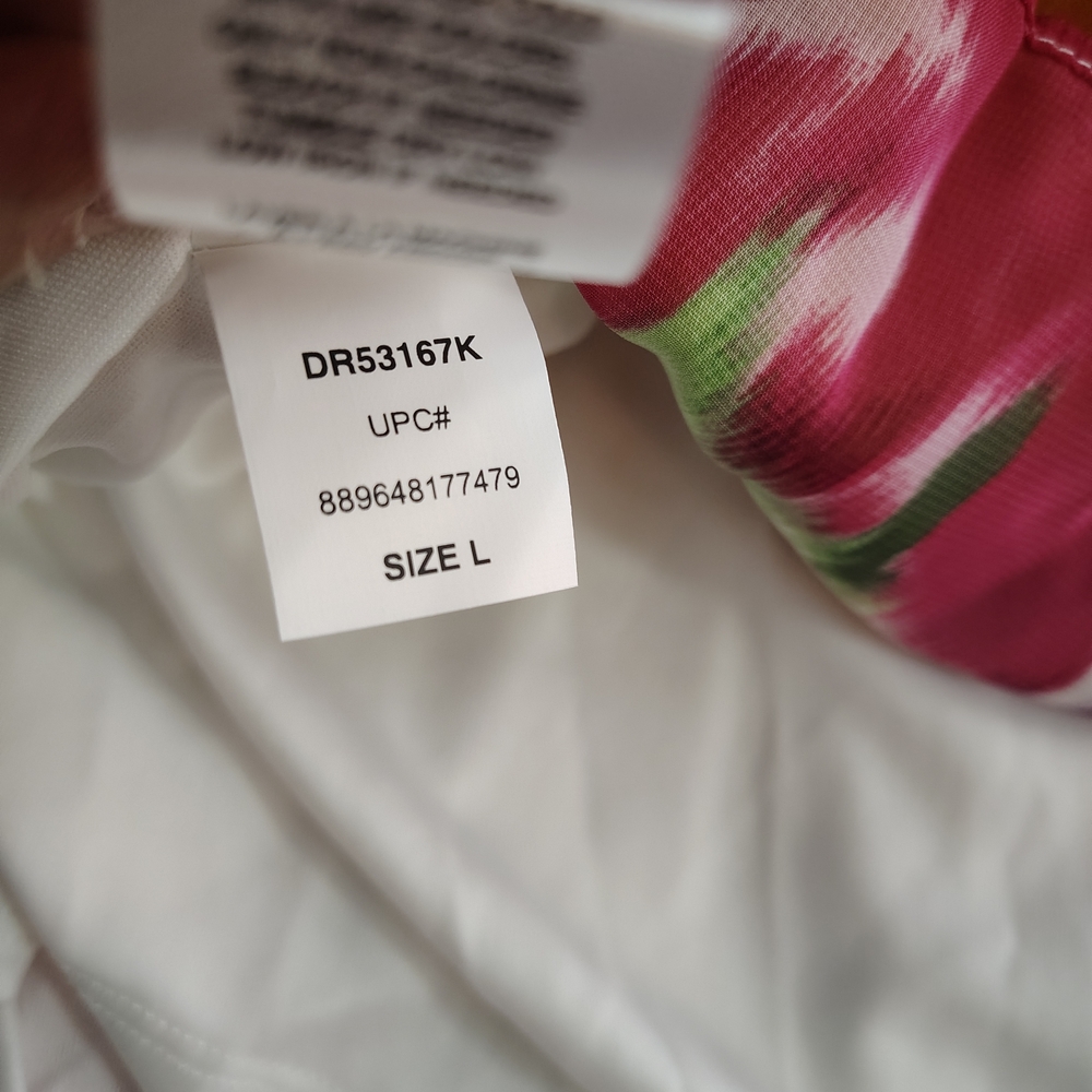 Donna Ricco Colorful Floral High Neck Line Sleeveless Tiered  Dress - Picture 11 of 14